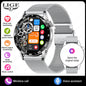 LIGE Full Touch Smartwatch Outdoor Military Smart Watch 1.38" HD Screen Bluetooth Call IP68 Waterproof Sport Fitness Watches Men