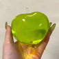 Transparent Apple Maltose Squishy Fidget Toy Stress Anxiety Relief Soft Squeeze Toy Portable Desk Accessory Office Decor Gift