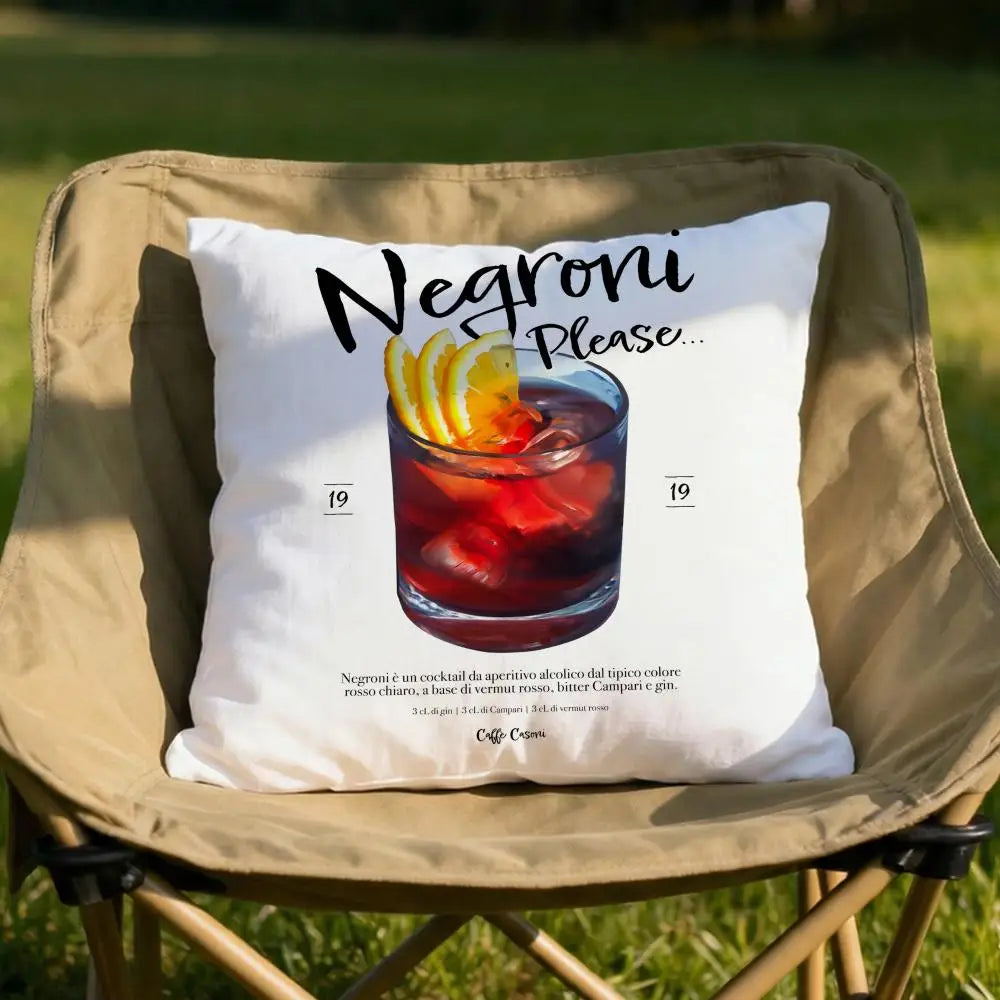 Negroni Cocktail Cushion Cover Soft Reversible & Durable Pillow Cover – Multi-Scene Use for Home & Car Daily Comfort