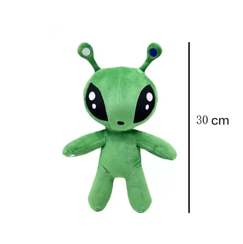 30cm Green Alien Plush Toy Anime Tentacled Horn Alien Monsters Horror Doll Boys Girls Soft Toys Stuffed Throw Pillow Kids Gifts