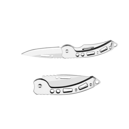 Folding Pocket Knife Portable Stainless Steel Fruit Knife with Non-slip Handle Outdoor Survival Hunting Camping Household Tools