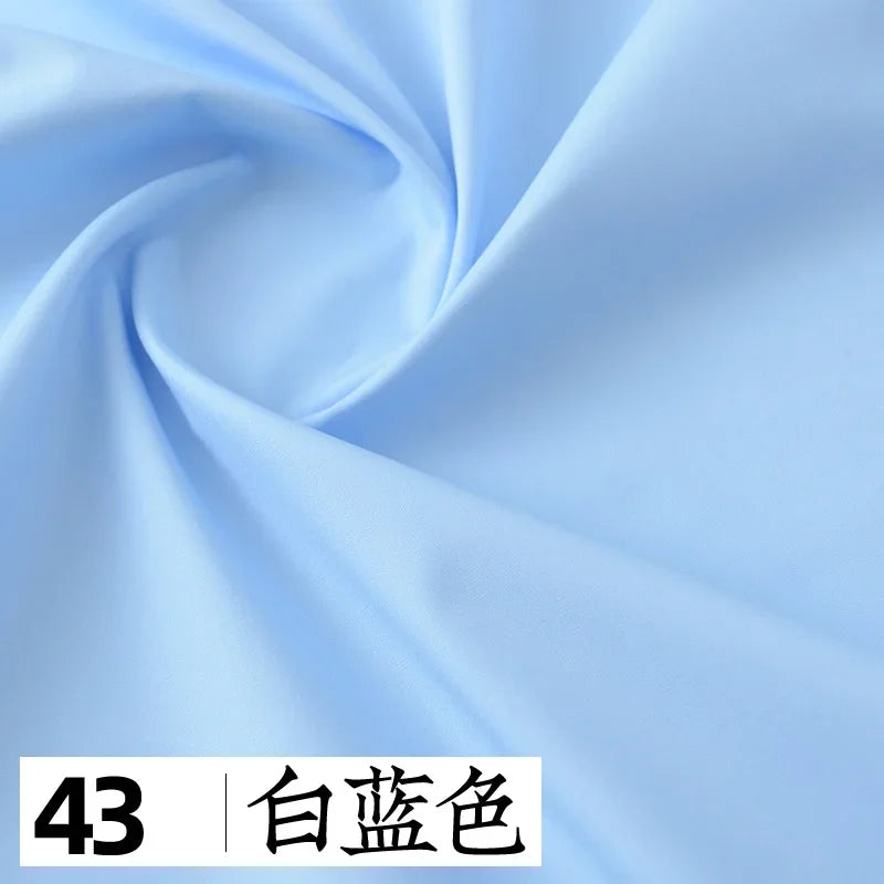 145x50cm Solid Color Pure Cotton Poplin Clothing Fabric DIY Handmade Clothes for Girls, Plain Color Antique Skirt Cotton Cloth