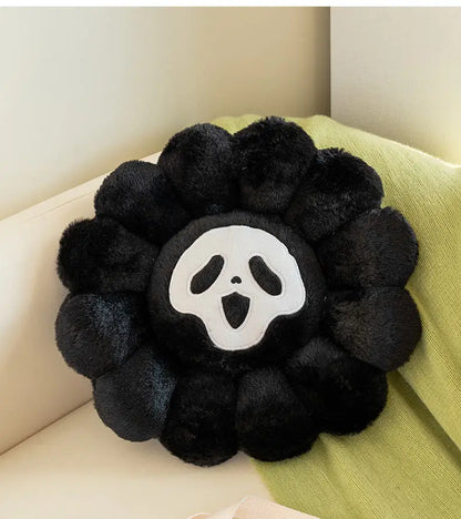 Flower Pillow Cushion Office Chair Ghost Devil Sunflower Plush Pillow Plant Petal Cushion Stuffed Toys for Girls Home Decor Gift