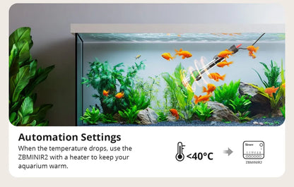 SONOFF SNZB-02LD Zigbee3.0 LCD Smart Thermometer with Probe IP65 Waterproof for Fridge Pool Fish tank Wine Cellar via ZBBridge-P