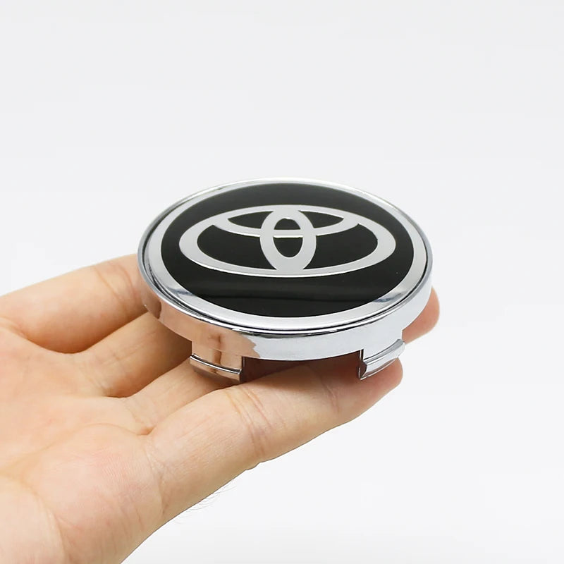 4Pcs 60mm For Car emblem Wheel hub Center Cap Badge covers sticker Decals Styling For Toyota Corolla RAV4 LEVIN Yaris C-HR Camry