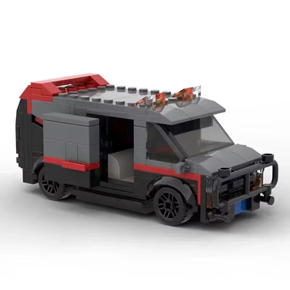 MOC-20604 A-Team Vehicle SWAT Team Car Toy Model Police Department Brick Building Set Children's Toy Gift 242PCS