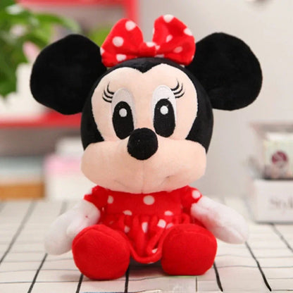 20cm Mickey Mouse Plush Toys Kawaii Anime Mickey Minnie Stuffed Plush Models Decoration Dolls for Boys Girls Birthday Gifts