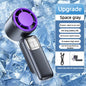 199 High Speed Handheld Fan 3000MAH Cooling Ice Cooler Rechargeable USB Brushless Motor  Jet Fan for Outdoor Travel Office
