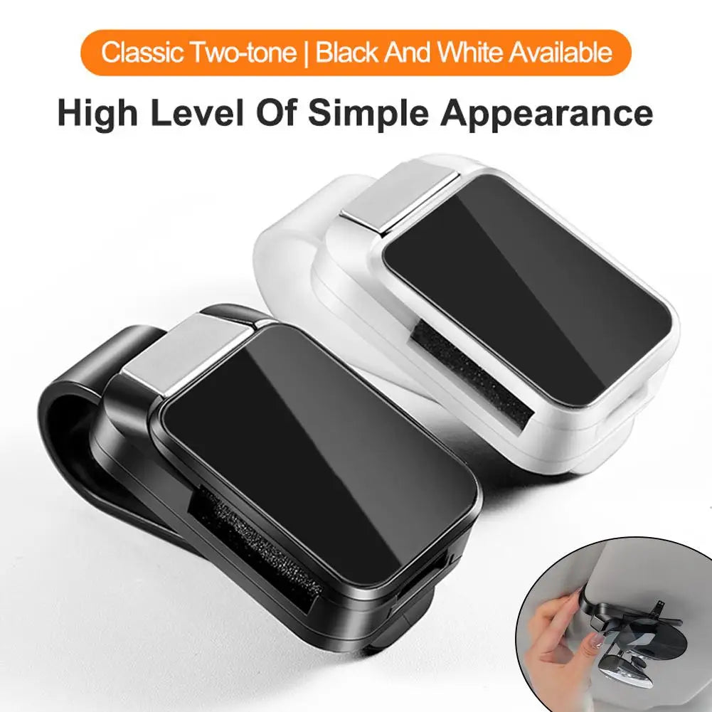 Car Glasses Clip Eye Glasses Storage Holder Compact Storage Auto Interior Accessories Creative Car Sun Visor Storage Clips