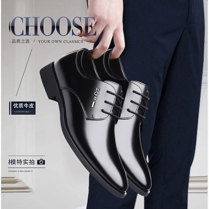 Men's New Business Leather Shoes Soft Soled Work Footwear Outdoor Non Slip Formal Shoes Fashion Casual Male Shoes Zapatos Homme