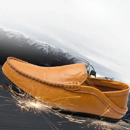 YUYIN Men's Leather Casual Loafers Wedding Dress Shoes Daily Casual Shoes New Large Size Fashionable Versatile High-Quality Shoe