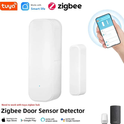1PCS 2PCS 3PCS 4PCS 10PCS 15PCS Zigbee Door Sensor Window Magnetic Sensor Detector Home Door Sensor Need Tuya Zigbee Gateway Hub