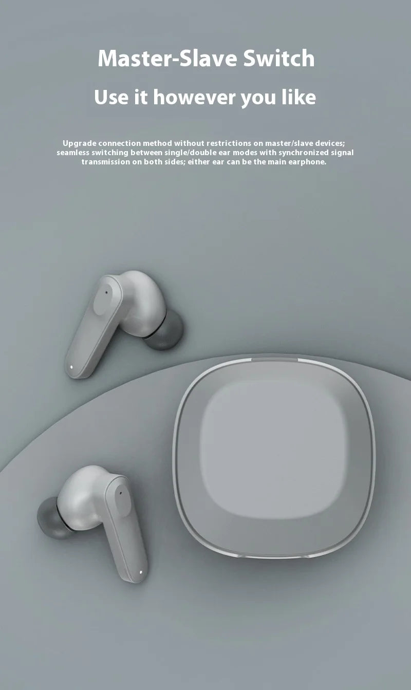 Wireless Earphones Bluetooth HD Call Headphones for Xiaomi True Stereo Sound Headset Sport Game Music In Ear Earbuds With Mic