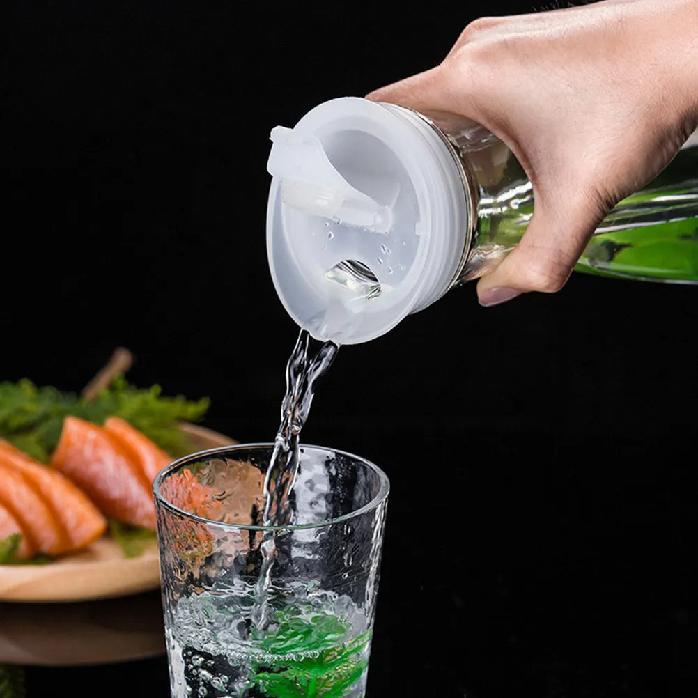 1600Ml Plastic Water Pitcher Transparent Juice Pot Food-Safe PP Material for Hot Cold Beverages Home Party Picnic Pool Use
