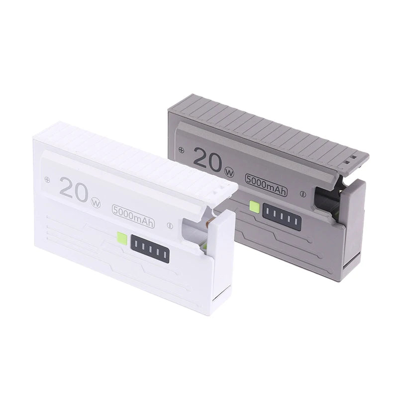 20W DIY Power Bank Box 21700 Universal Battery Charger Case Type-C Fast Charging For Mobile Phone Not Including Batteries