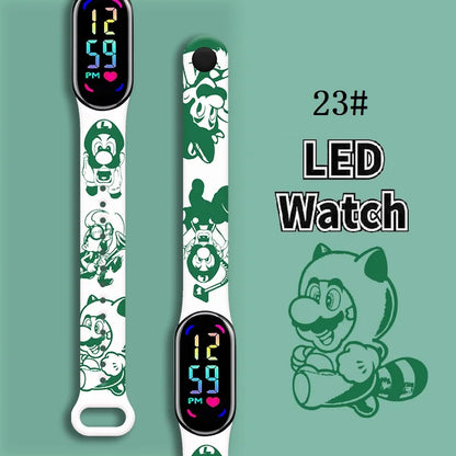 Kids LED Watch Touch Control Digital Watch Silicone Strap Waterproof Sport Wristwatch for Boys Girls Children Birthday Gift