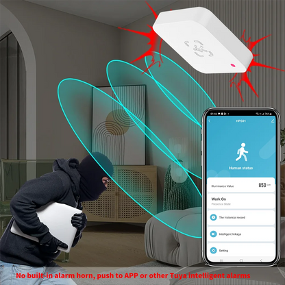 Tuya Zigbee WiFi  Human Presence Sensor MmWave Radar Detector With Luminance Sensor For Smart Home Smart Life replace PIR Sensor