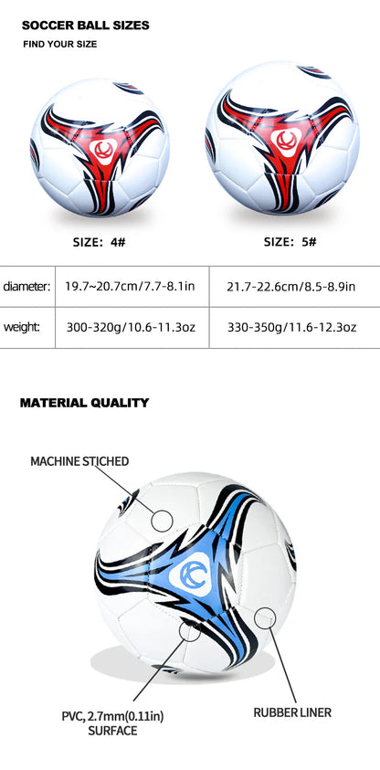 1pc Soccer Ball, Wear-resistant Soft Football For Adult Training Competition,Size 4,5