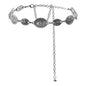 Retro style women's metal waist chain accessories Decorative circle carved chain belt high style accessories