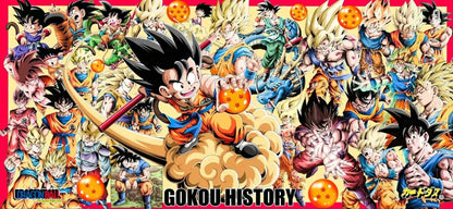 2026 Summer Dragon Ball Oversized T-shirt High Quality 100% Cotton Kid Goku with Power Pole Line Art Print UnisexCasual Y2K