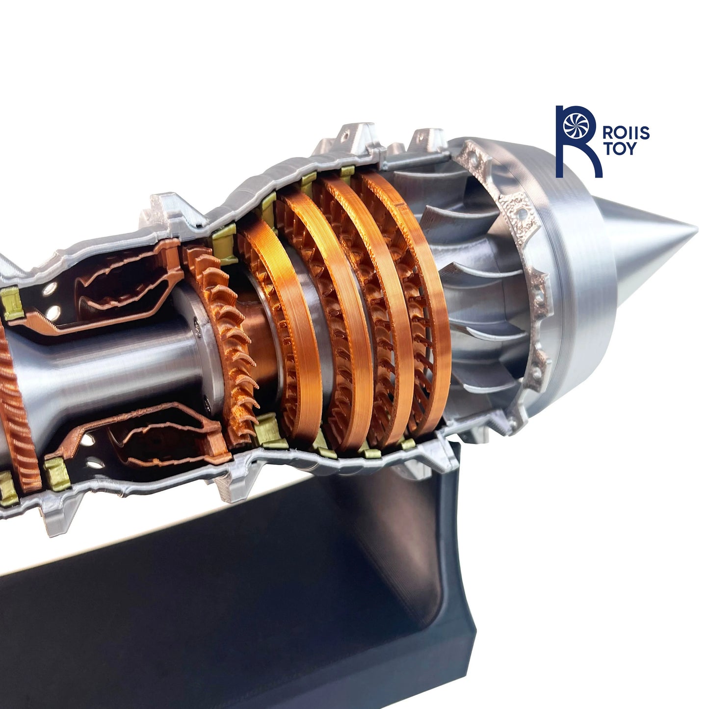 Turbofan Engine Model Aircraft Engine Kit DIY Assembly Model Toy Aircraft Engine Model Mechanical Science Educational Toy