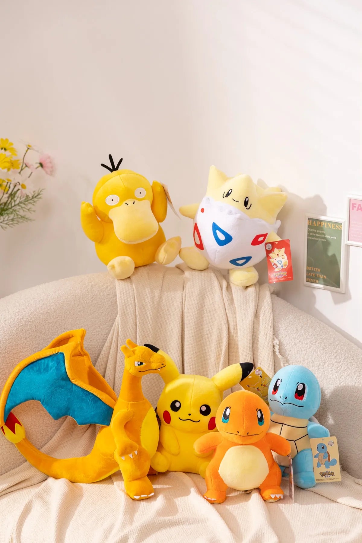 Original Pokemon Newest Plush Yamper Litten Emolga Stuffed Doll Sylveon Vulpix Gengar Plushies Pikachu Xmas Anime Mew Toys Gifts