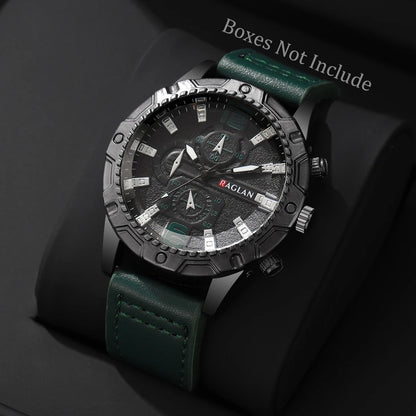 1/5PCS Men Fashion Sports Leather Strap Wristwatch Business Arabic Numeral Dial Quartz Watches Reloj Mujer（Without Box）
