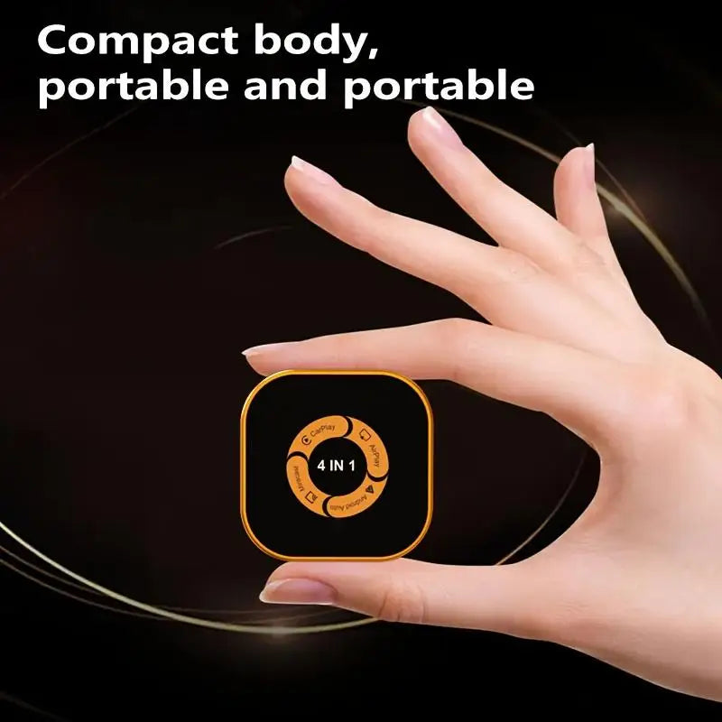 4in1 Wireless CarPlay Dongle Wireless Android Auto Adapter AI Smart Box Car Intelligent Systems For Car With Wired CarPlay