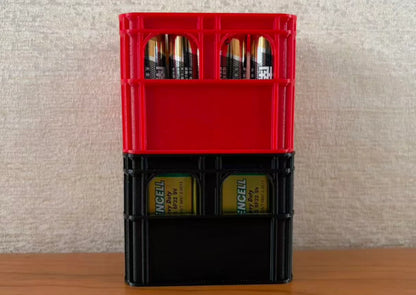 3D Printed Battery Storage Box DIY Beer Box No. 5 Aa No. 7 Aaa 9V Battery Stackable Storage Basket Storage Box