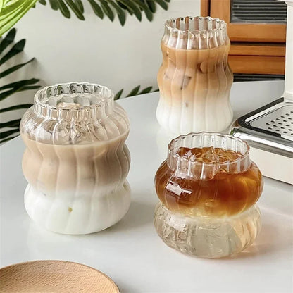 Creative Glass Cup Transparent Heat-resistant Tumbler Juice Milk Coffee Mug Home Water Glasses Beer Cocktail Glasses Drinkware
