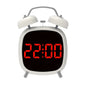 Voice Control Digital Alarm Clock Double Bell Super Loud for Heavy Sleeper Night Mode 12/24H Night Anti-disturb Table LED Clock