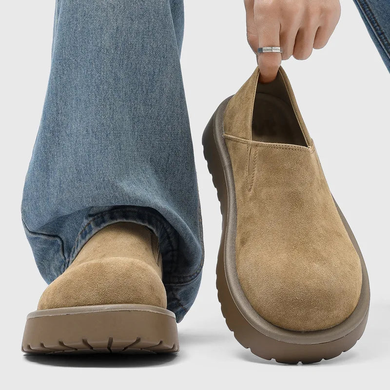 DIMANYU Men's Loafers Slip On Thick Platform Casual Shoes Men Non-slip Comfortable Moccasins Streetwear Footwear Men