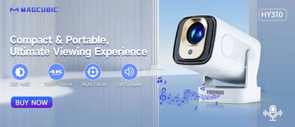 Magcubic Native 1080P 650ANSI 8K Android14 L018 Projector With Auto Keystone Correction Focus Wifi6 BT5.4 Portable Movie Outdoor