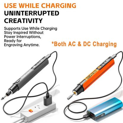 USB Electric Mini Grinder LED Display Electric Drill 6000-16000 RPM 6-speed Adjustable for Engraving Carving Milling Polishing