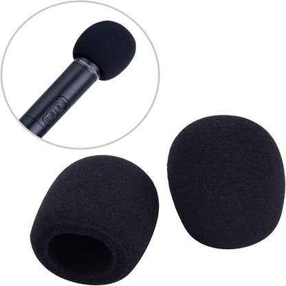 Wireless Handheld Microphone Cover Colorful Windproof Anti-Saliva and Washable Sponge Foam Cover for Most Microphone 3.5 X 7CM