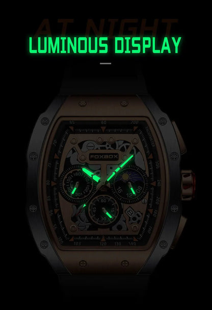 2024 New Sports Watch Men Top Brand Luxury Mens Watches Business Waterproof Military Quartz Chronograph Wristwatch Montre Homme