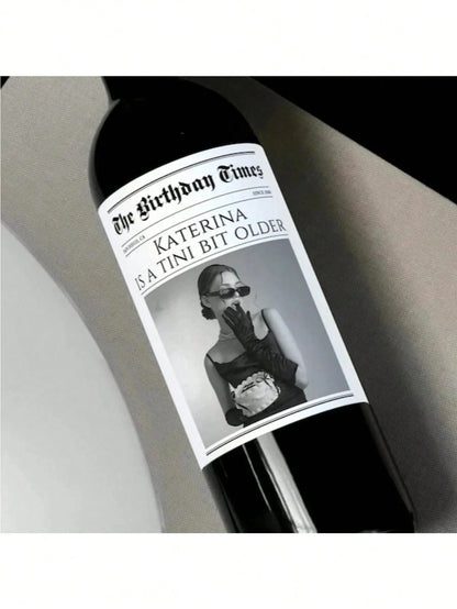 Personalized 30th 40th 60th Birthday Wine Label Vintage 1995 Gift For Her Custom Birthday Wine Label