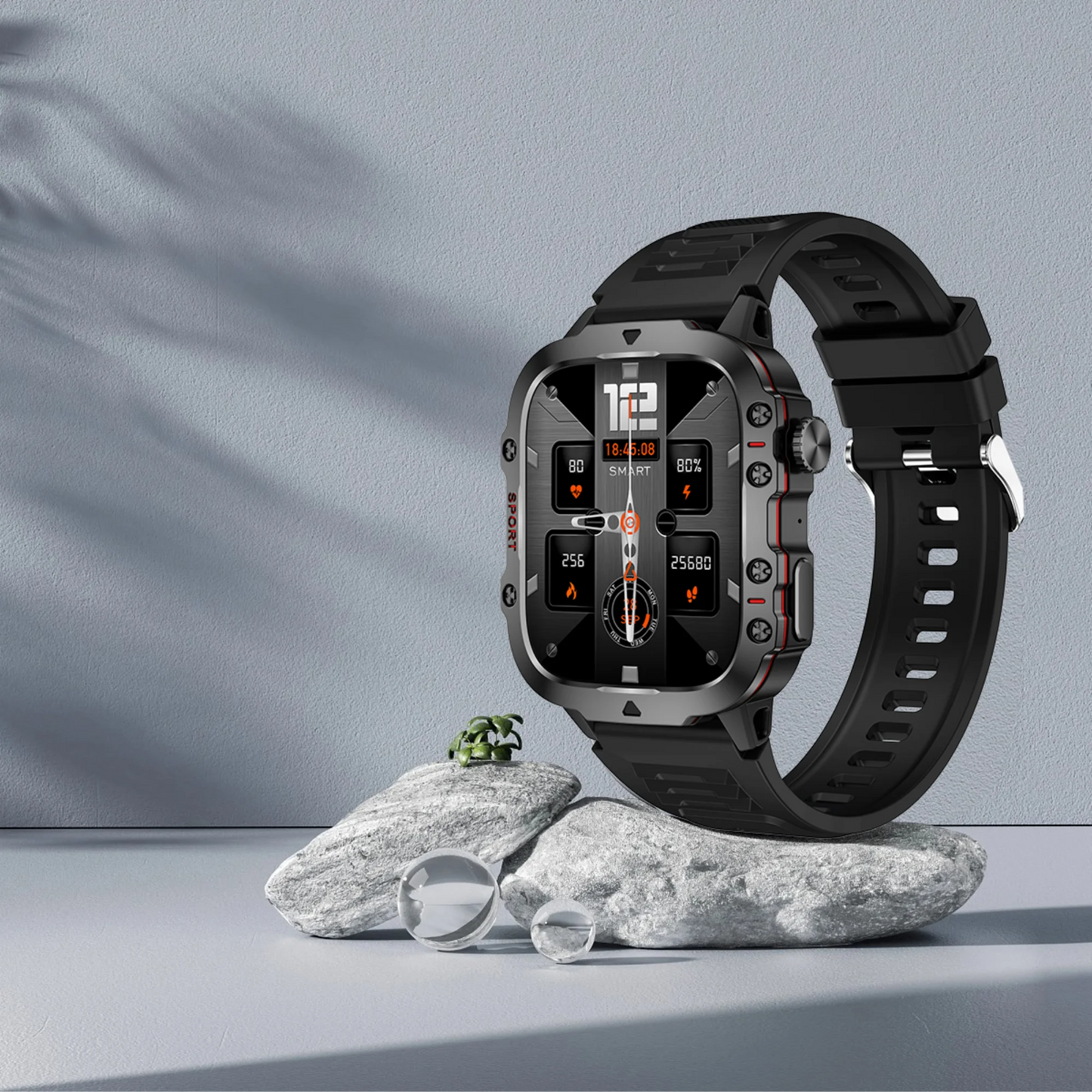 LIGE 2025 dla Xiaomi Wojskowy Smartwatch Męski IP68 5ATM Zewnętrzny Sportowy Monitor Fitness i Zdrowia 1.81 Cala Rozmowy BT Smartwatch