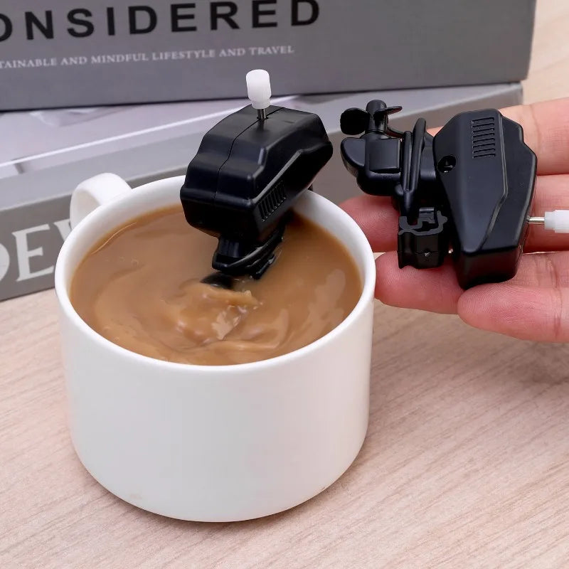 3/1pcs Wind Up Mini Boat Motor Coffee Stirrer Sturdy Easy To Clean Boat Engine Coffee Stirrer Unique Boat Coffee kitchen Stirrer