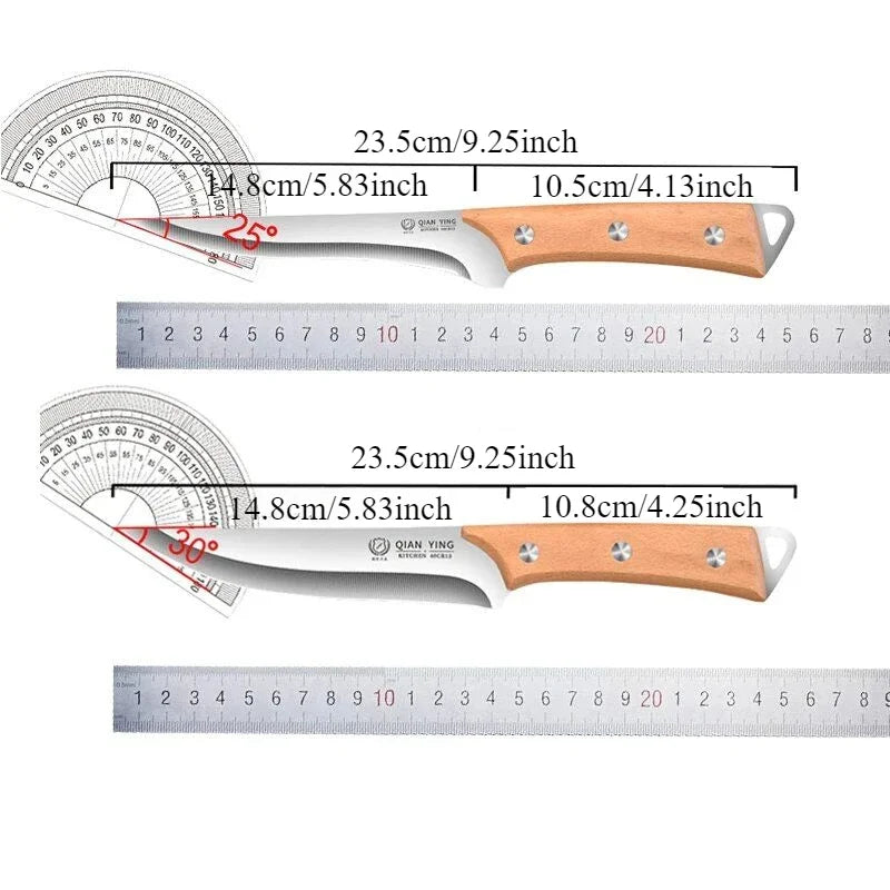 Professional boning knives and high-hardness kitchen knives are suitable for slaughtering pigs, cattle and sheep in the kitchen
