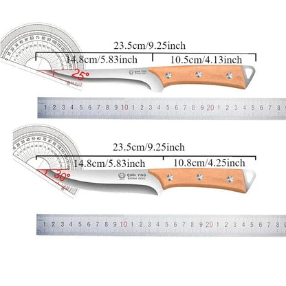 Professional boning knives and high-hardness kitchen knives are suitable for slaughtering pigs, cattle and sheep in the kitchen