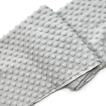 Minky Dot Fabric For Baby Comfort Blankets 1mm Pile Length Polyester Single Sided Swaddle Baby Crying Comfort Plush Fabric