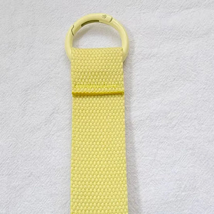 Custom LOGO Keychain Blank Canvas Strap Lanyard Backpack Floating Weave Pendant Personalize  Print Name Webbing Wholesale