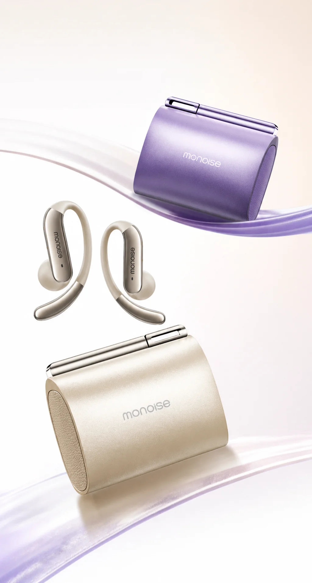 MONOISE Q13 AI Translation Earbuds Open Ear Wireless Bluetooth Headphones Real Time Translator HiFi LDAC Sport Earphones