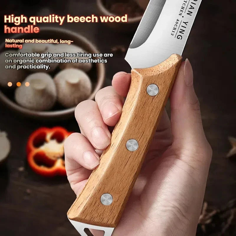 Professional boning knives and high-hardness kitchen knives are suitable for slaughtering pigs, cattle and sheep in the kitchen