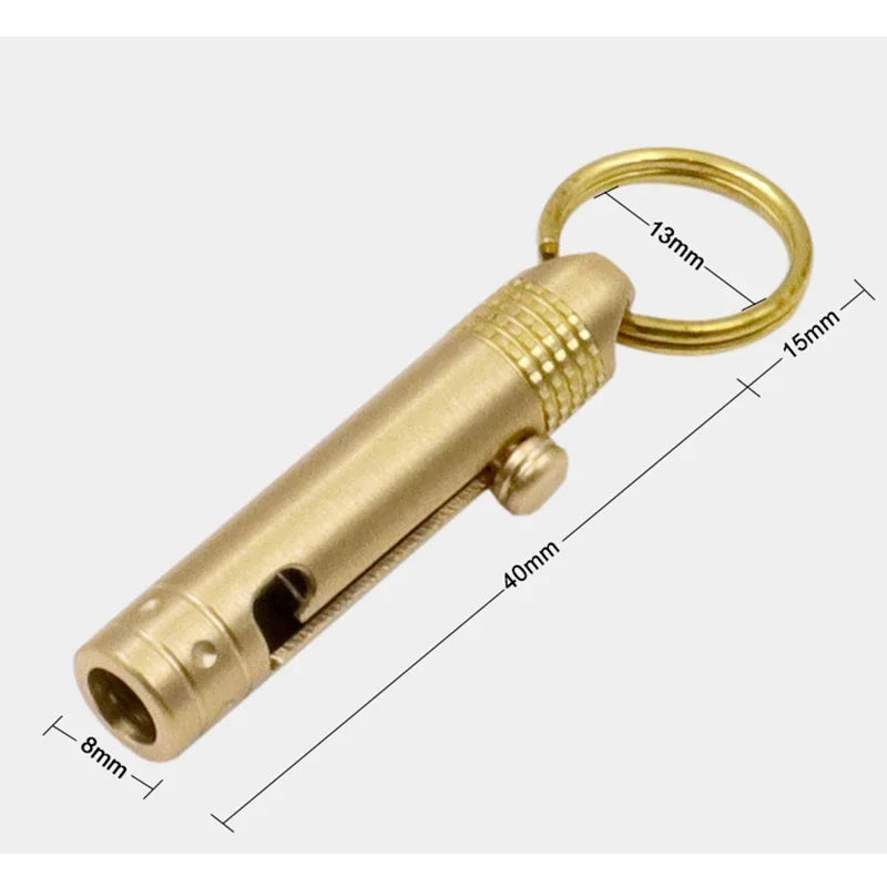 Brass Mini Paper Cutting Knif Self-defense Key Chain Outdoor Portable Knife Portable Removal Express Art Knife