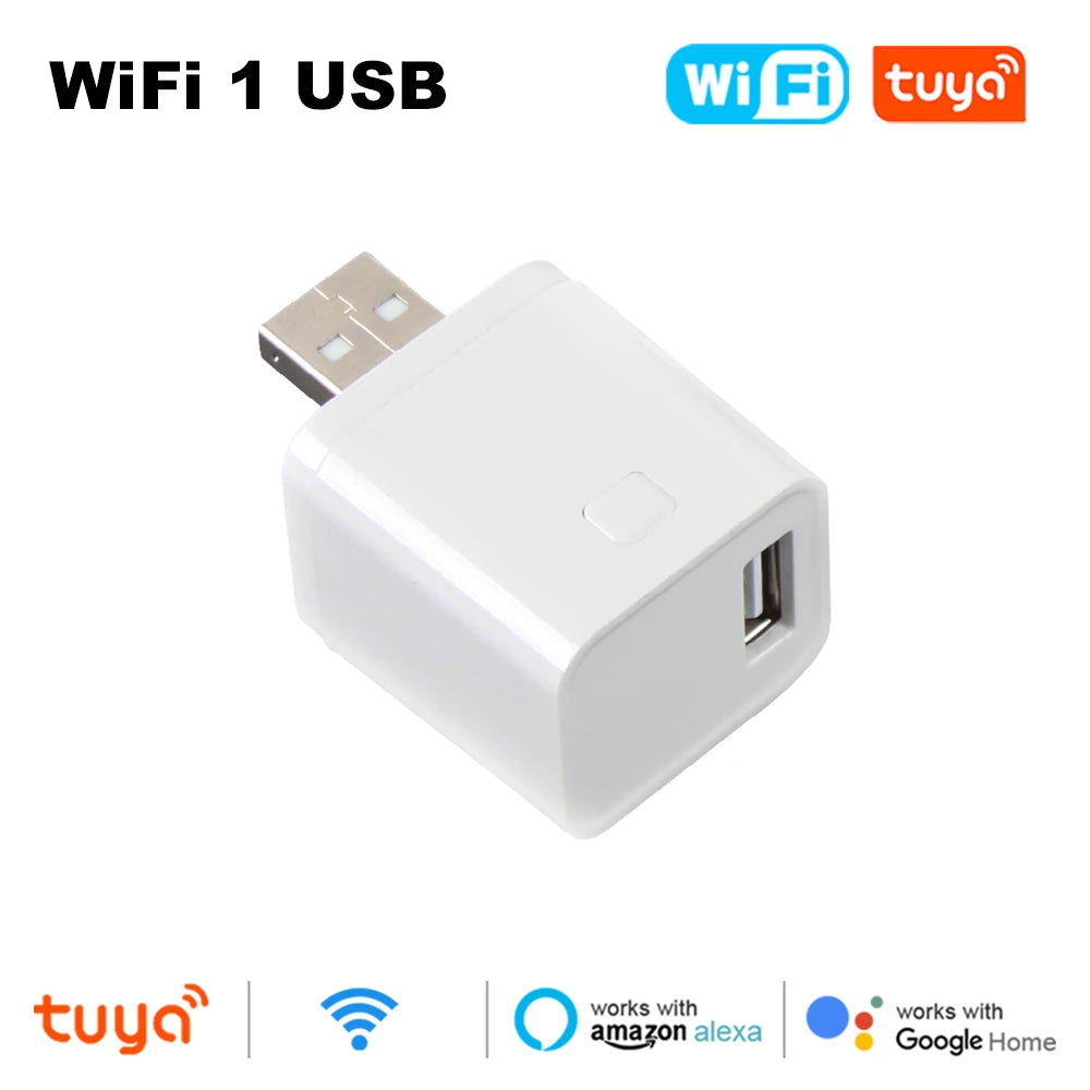 Tuya WiFi/Zigbee Mini Smart USB Adapter Plug 1/2/3 Gang Smart Life APP Timing DIY ON/OFF Controller Works with Alexa Google Home