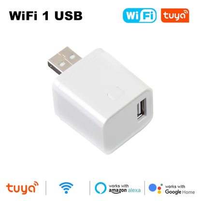 Tuya WiFi/Zigbee Mini Smart USB Adapter Plug 1/2/3 Gang Smart Life APP Timing DIY ON/OFF Controller Works with Alexa Google Home