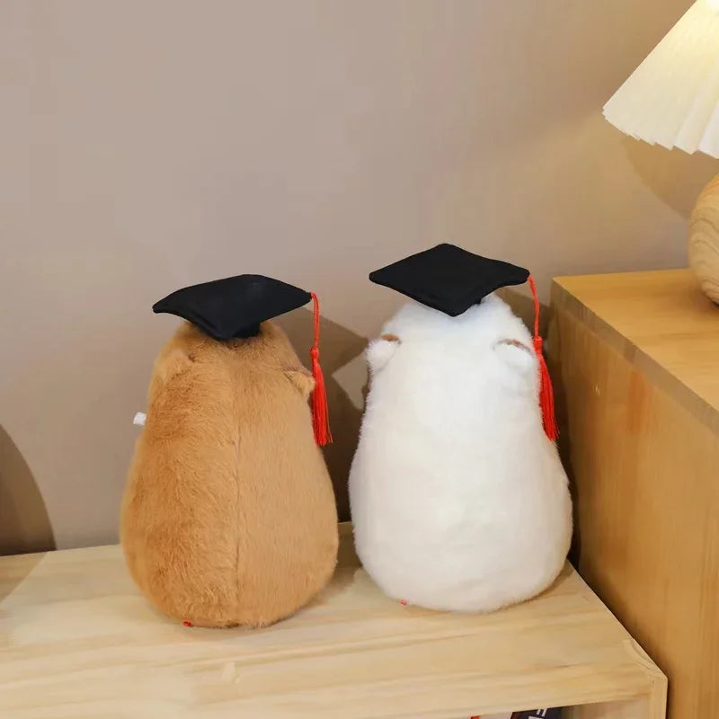 Graduate Plush Dolls Doctor Capybara Owl Bear Plush Toy Cute Stuffed Animal Toy Doll Soft Cartoon Pillow Graduation Gift