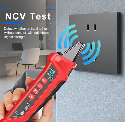 TOOLTOP Network Cable Tester 4 in 1 Multi-function Fiber Optical Power Meter Visual Fault Locator noise-free LAN Line Tracking
